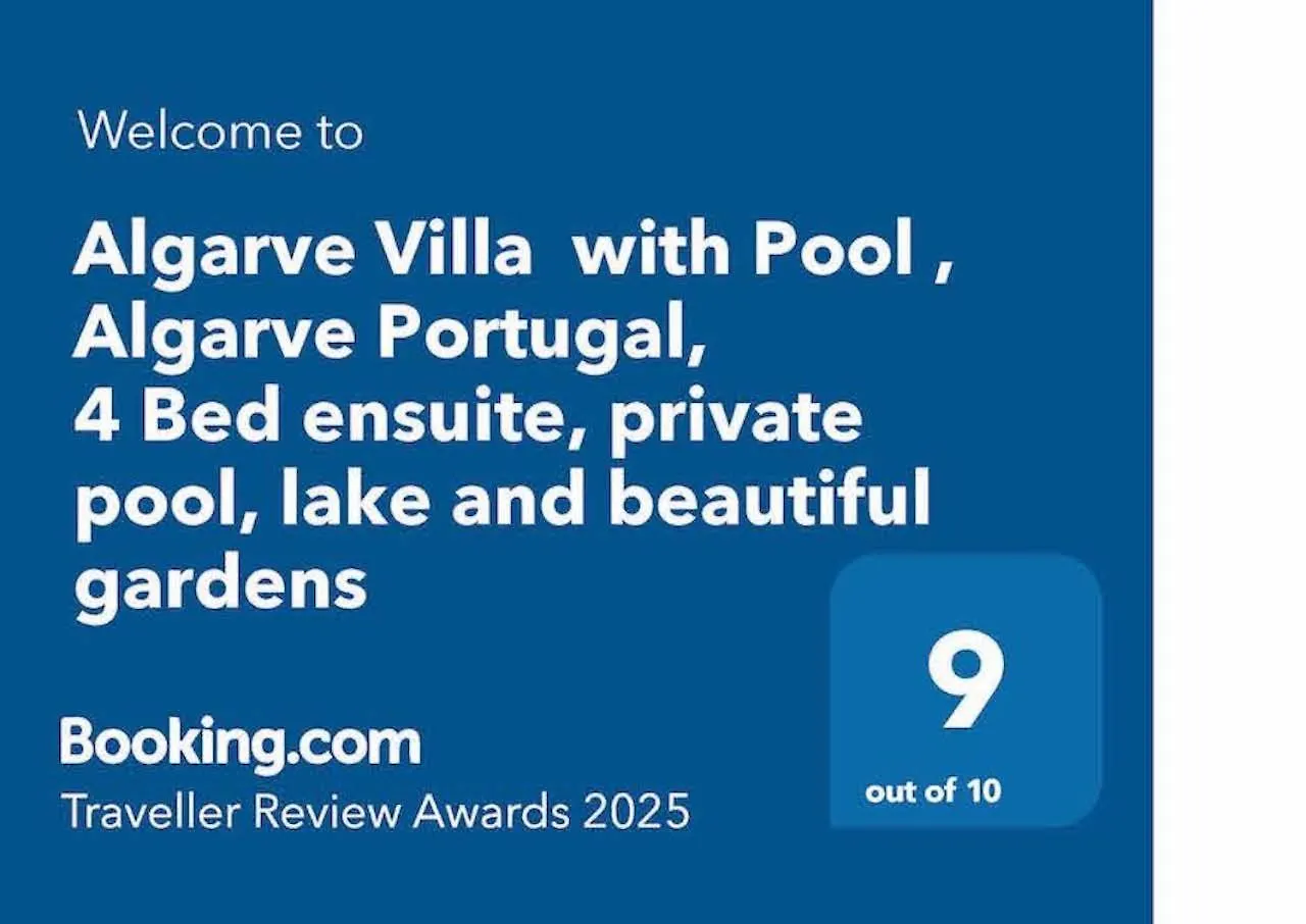 Algarve, Portugal Villa With Pool 4 Ensuite Bedrooms, Private Pool, Lake And Beautiful Gardens Almancil
